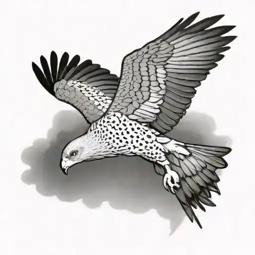 African Harrier Hawk Flying