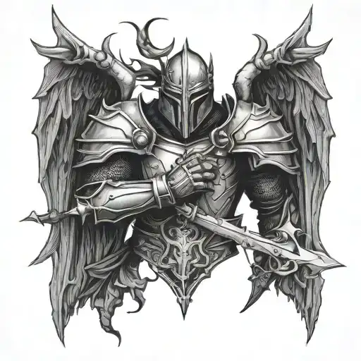 Crucible Knight With Dragon Wings
