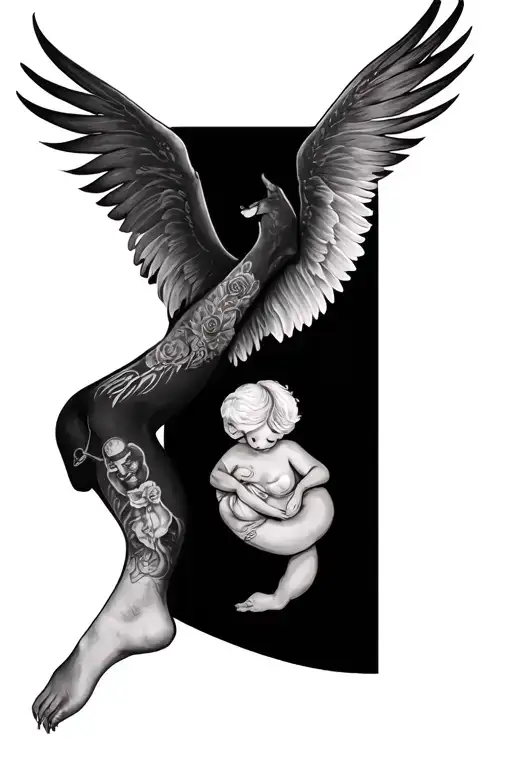 Leg Sleeve With May August And Janurary Birth