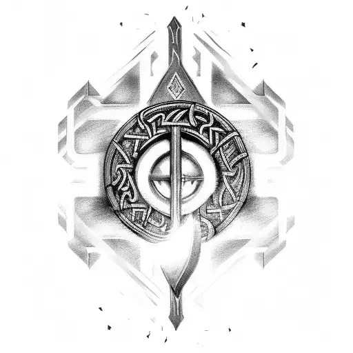 A Mystical Viking Rune Symbolizing Strength And Protection