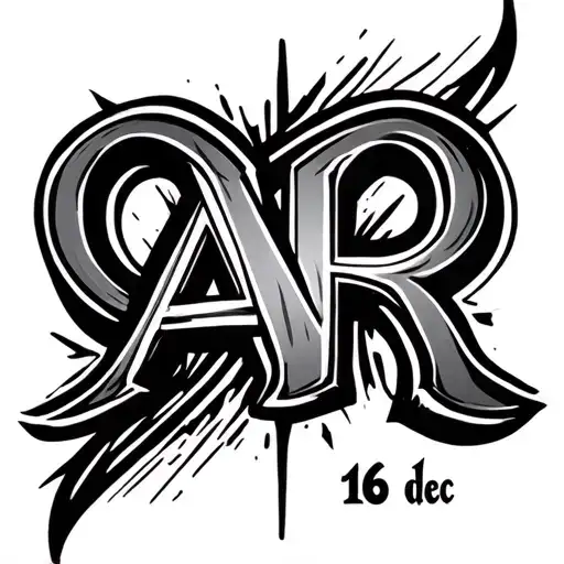 Infinte Symbol With Ar Word Written And Date 16 Dec