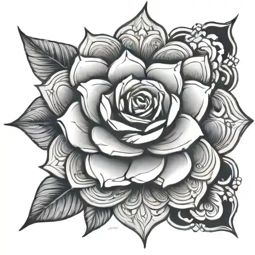 Rose Mandala Design