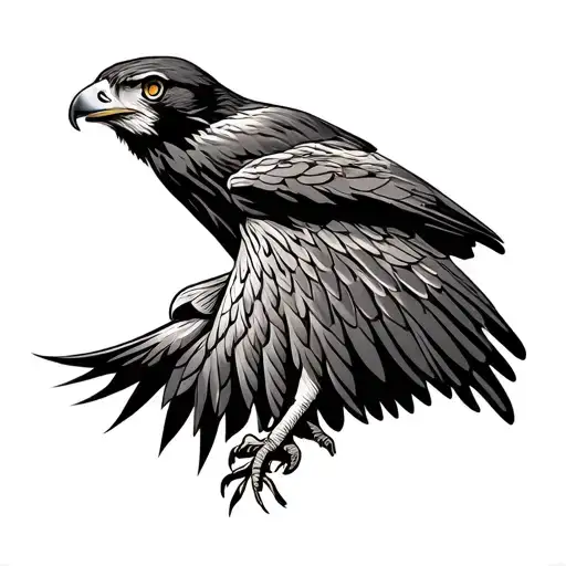 Presidential Mountain Range Red Tail Hawk