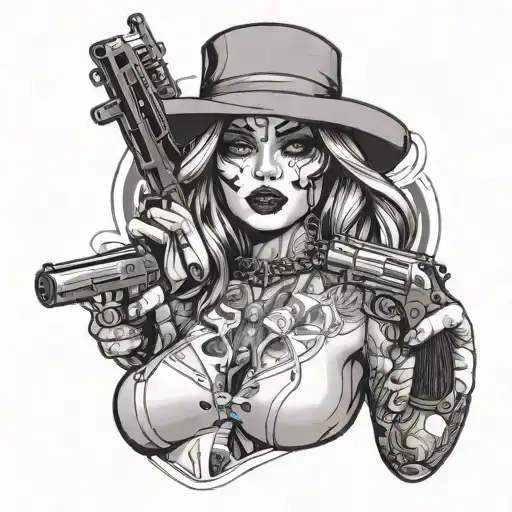 Cars Hood Drugs Nude Girl Guns Face Mask Poker Cards