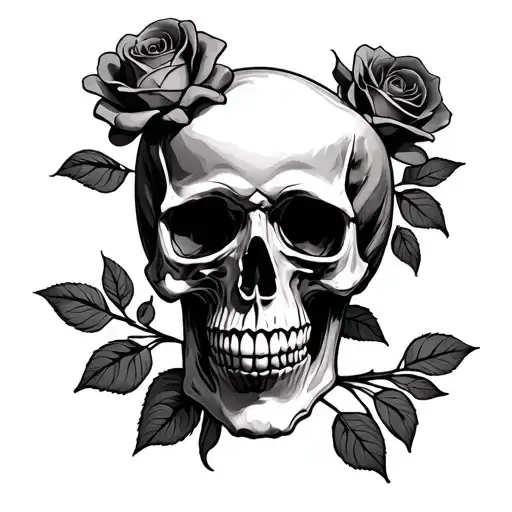 Skull And Roses