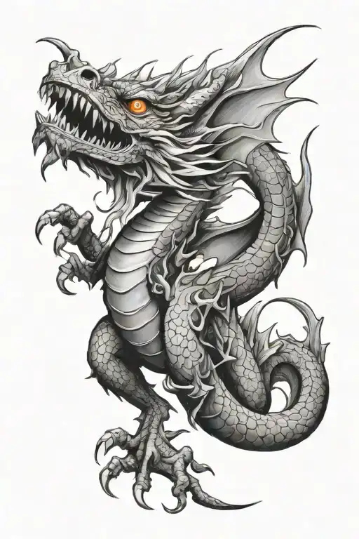 Dragon Eating Sun Moon