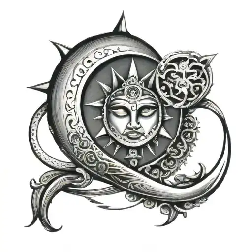 Aniket B Patil With Heart And Moon