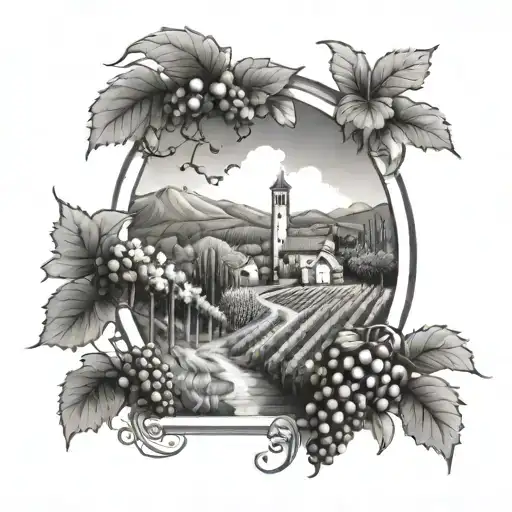 A Vineyard Landscape With Hidden Hip Hop Elements