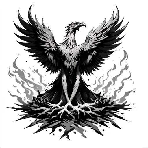 Phoenix Rising From The Ashes