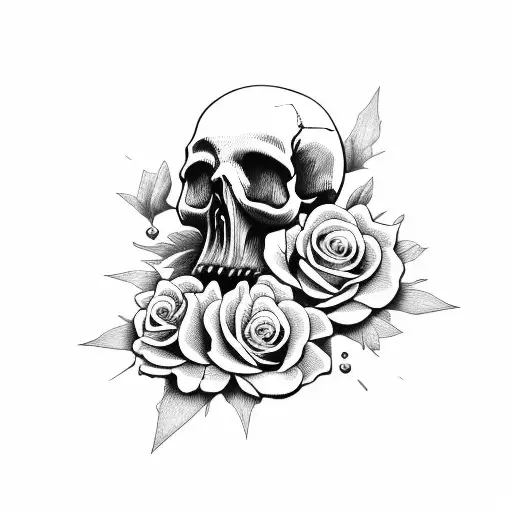 Skull And Roses