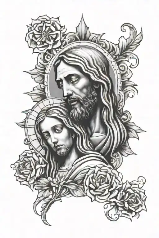 Jesus Christ And Virgin Mary