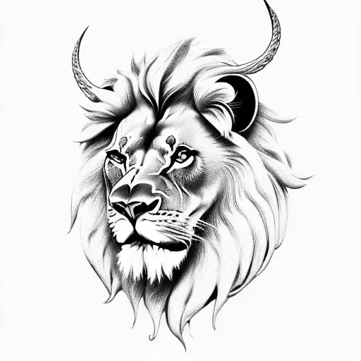 Lion With Devil Horns