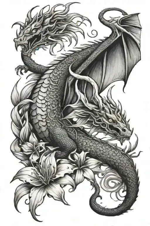 Dragon And Spiderlilly