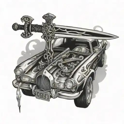 Sword Table Car