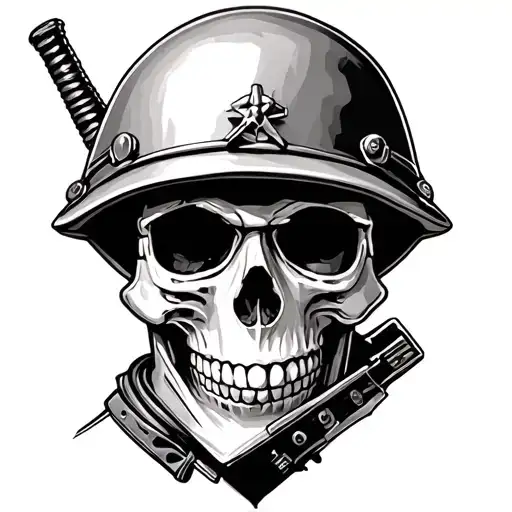 Skull And Toy Soldier