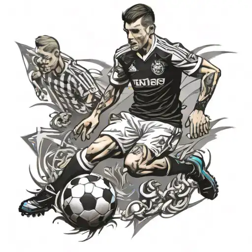 Soccer Tattoo For A Defender