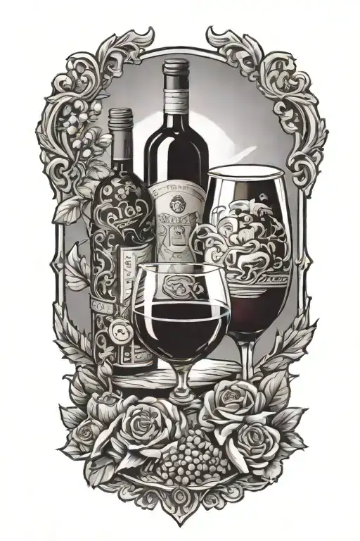 Red Wine Friends And Rugby