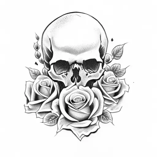 Skull And Roses
