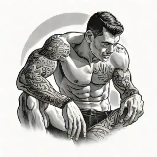 Male Model In A Jock Strap