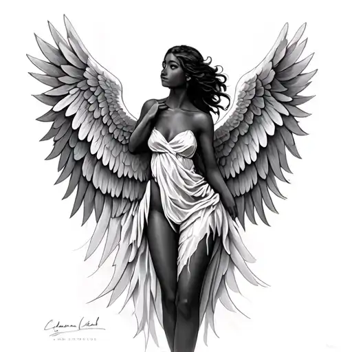 Wide Angel Wings With Titobiloluwa