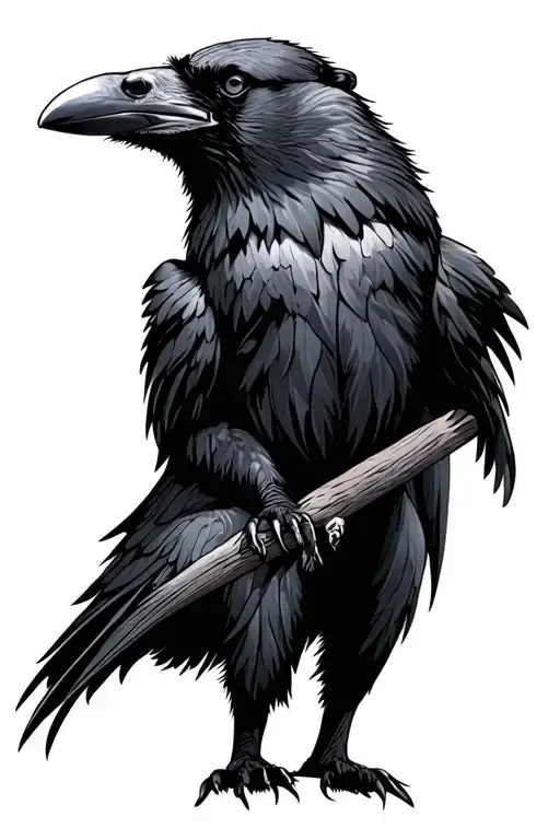 Raven & Bear Standing