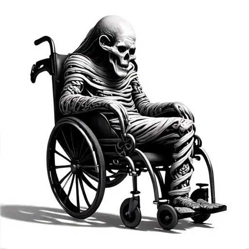 Giger Beksinski Mummy Wrap Wheelchair Chains Filligree