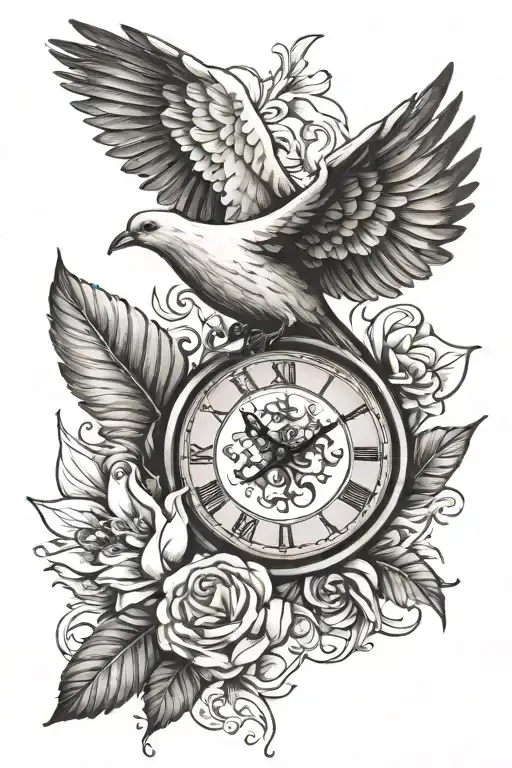 Clock And Dove