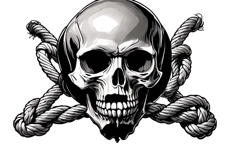 Skull And Rope Tied