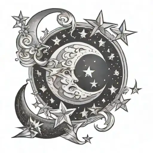 Moon And Stars