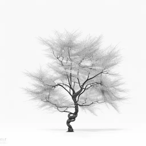 Tree With Long Branches And Vines