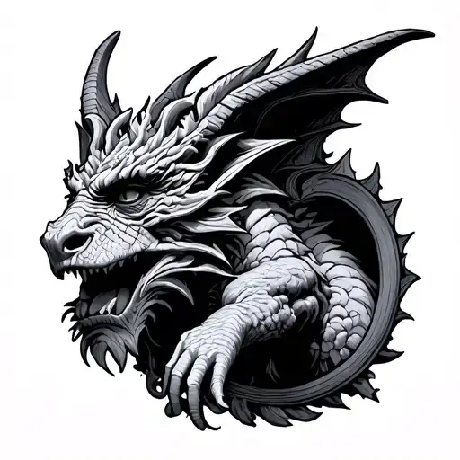 Gargoyle Ad Gemini Zodiac Sign Intertwined