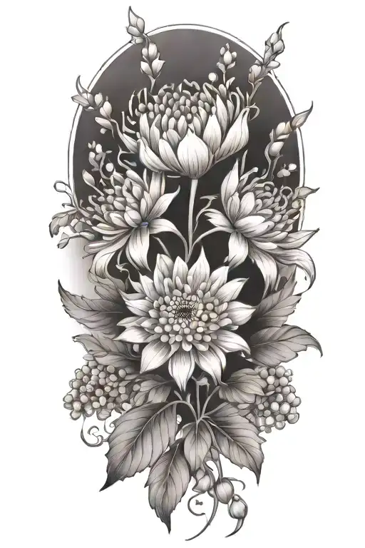 Flower Chrysanthemum Violet Lilly Of The Valley Marigold