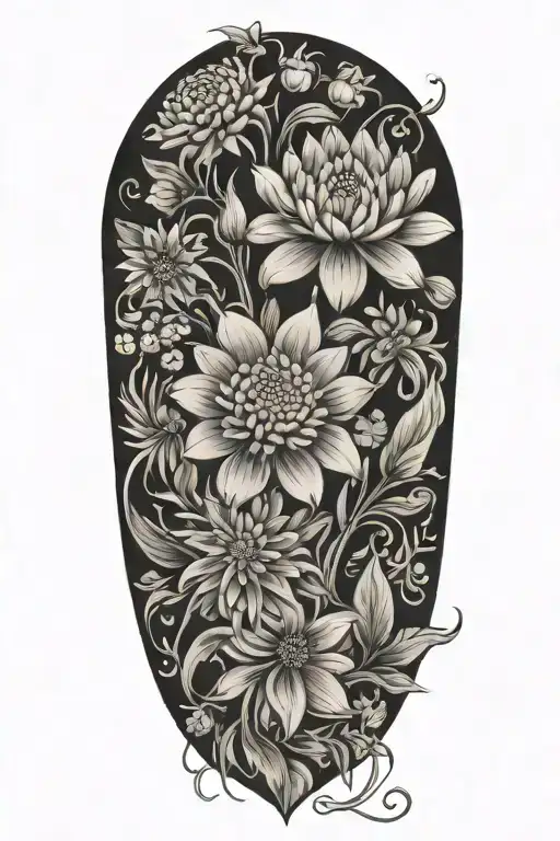 Chrysanthemum Violet Lilly Of The Valley Marigold