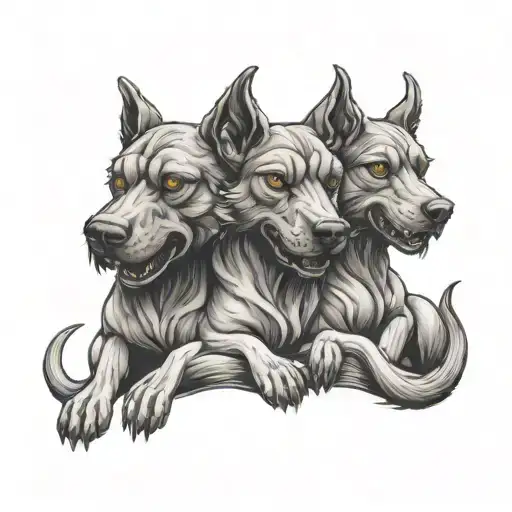 The Three Headed Dog Cerberus