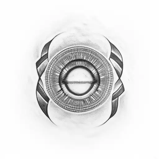 Infinity Tattoo Made From Rope With A Greek Evil Eye