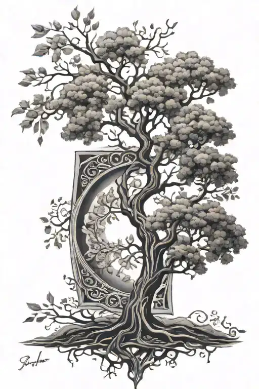Tree Of Life With A Losange Pour Le Triceps