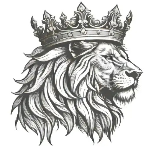 Lion With Crown Head Only