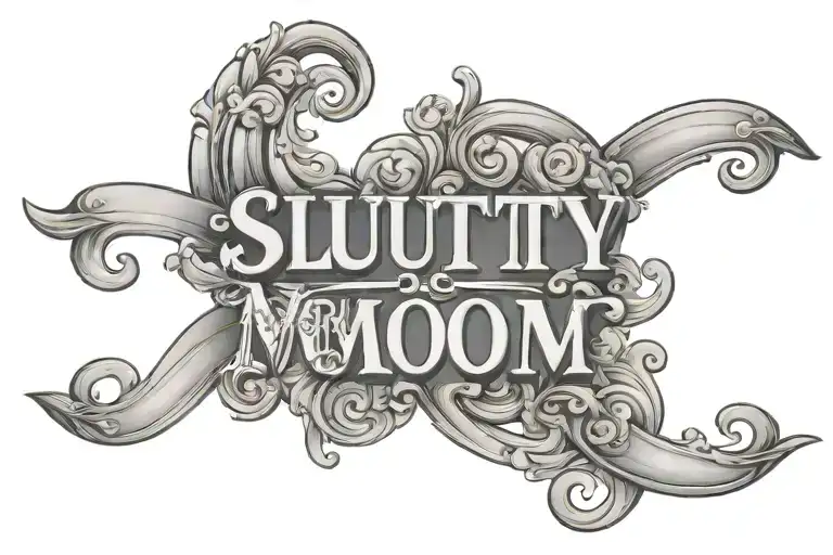 Slutty Mom Written Horizontal