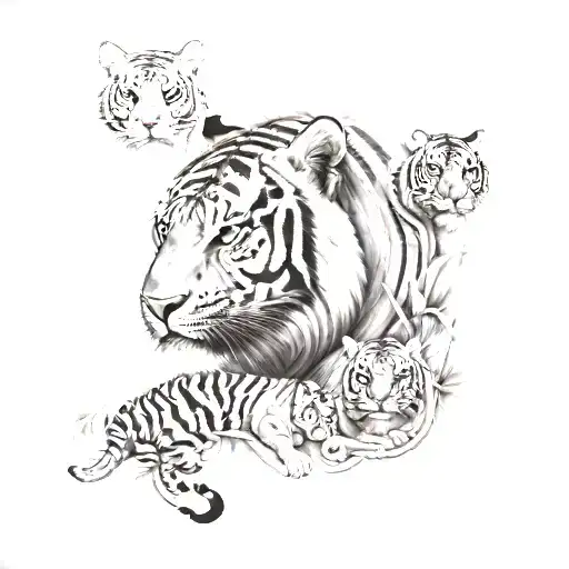 Tiger Family Jungle Theme Stomach