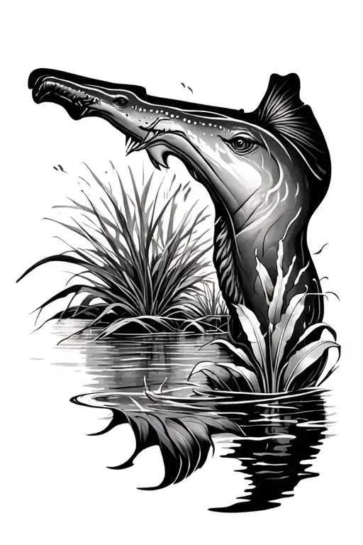 Florida Everglades Nature Half Sleeve