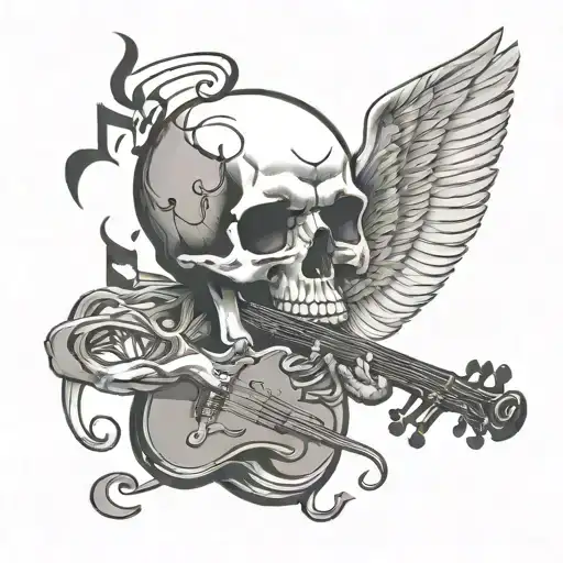 Music And Skull
