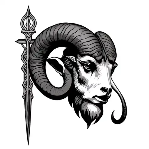 Tattoo Sign Of Aries With Ascendant In