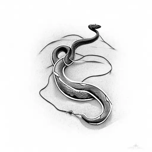 Snake In Barbed Wire