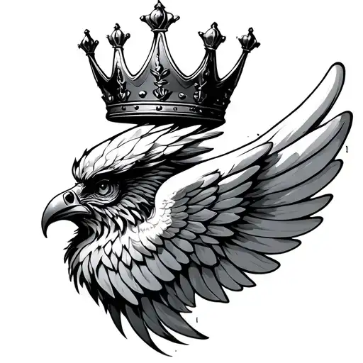 Spred Wings With Crown
