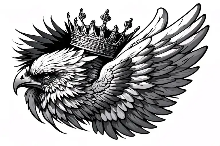 Spred Wings With Crown