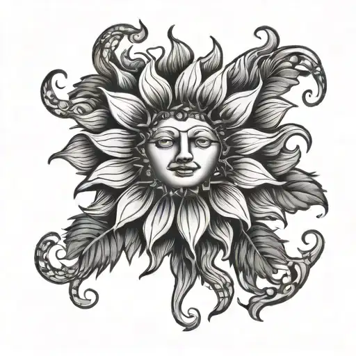 Medusa Sunflower Moon Crown