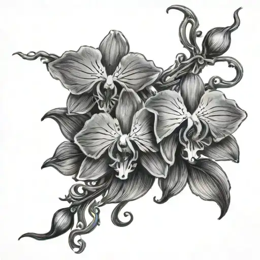 Orchid Vine With Lord Of The Rings