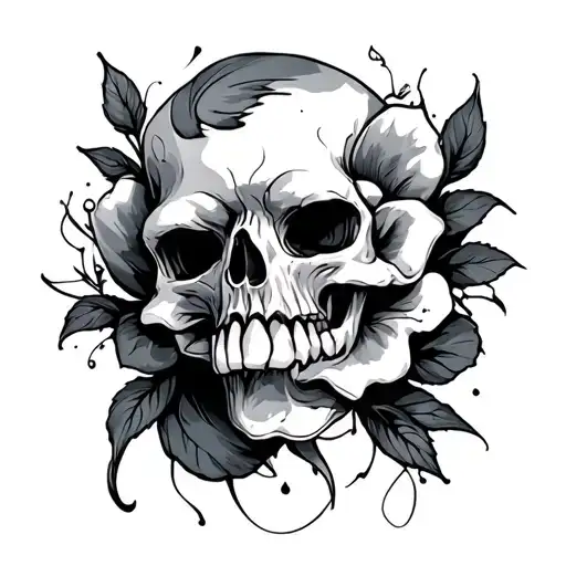 Squlpture White Drawing Of A Black