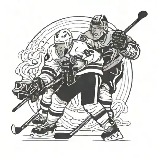 Father And Son Hockey