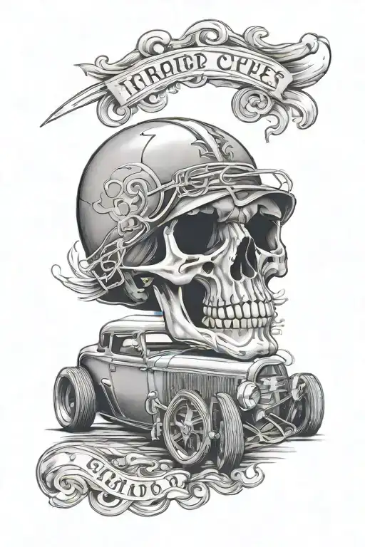 1932 Ford Coupe Skull